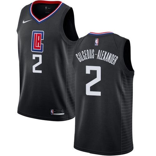 Nike Clippers #2 Shai Gilgeous-Alexander Black NBA Swingman Statement ...