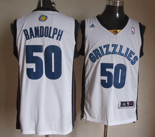 Grizzlies #50 Zach Randolph Revolution 30 White Stitched NBA Jersey ...